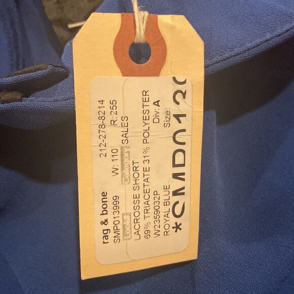 RAG & BONE
LACROSSE Royal Blue crepe with leather trimming short - Picture 7 of 11